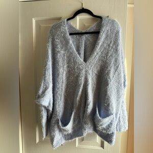 Women's Soft Fuzzy Sweater - Lilac